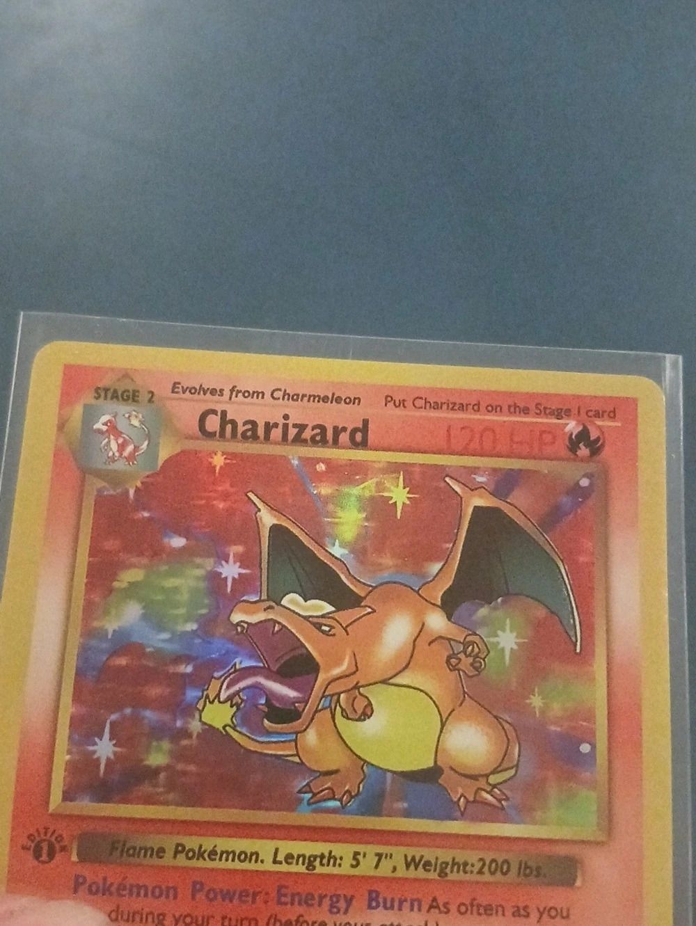 Pokémon Charizard First Edition Holographic PROXY Trading Card